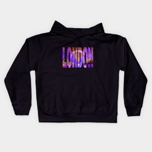 LONDON - London Eye Christmas Lights Kids Hoodie